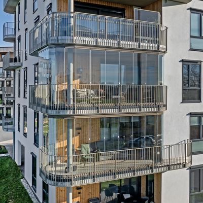 Innglasset balkong - elegant design